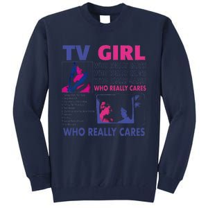 Funny Tv Girl Band Frenchs Exit Album Tall Sweatshirt