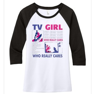 Funny Tv Girl Band Frenchs Exit Album Women's Tri-Blend 3/4-Sleeve Raglan Shirt