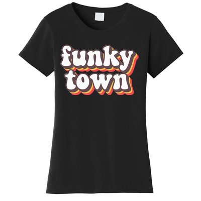 Funky Town Groovy Roller Disco Outfit Vintage 70s Costume Women's T-Shirt