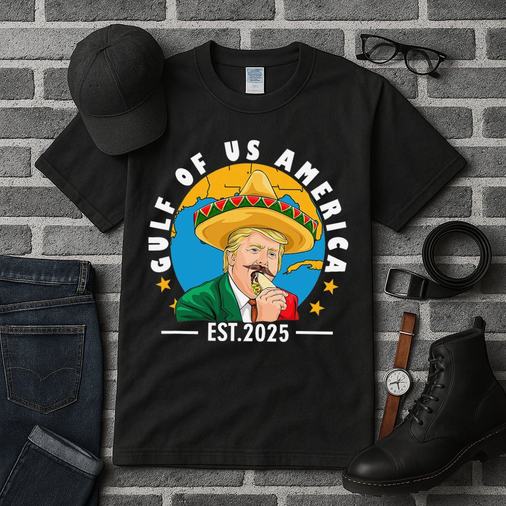 Funny Trump Gulf Of Us America 2025 Trump Merchandise Tall T-Shirt