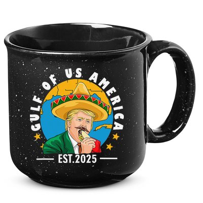 Funny Trump Gulf Of Us America 2025 Trump Merchandise 15oz Campfire Ceramic Mug