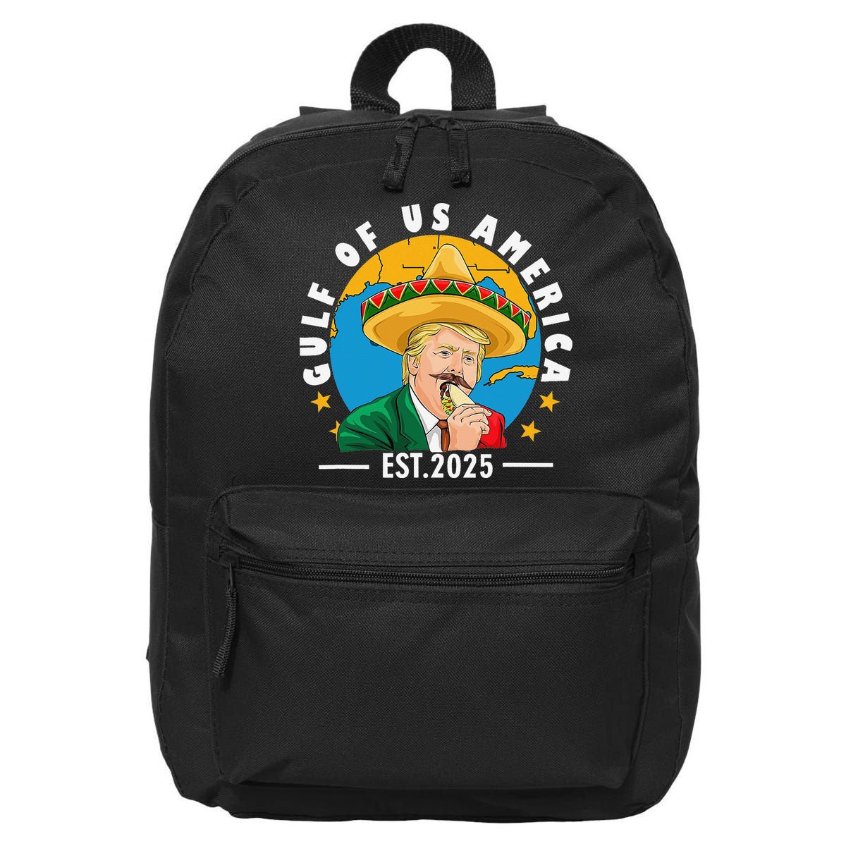 Funny Trump Gulf Of Us America 2025 Trump Merchandise 16 in Basic Backpack