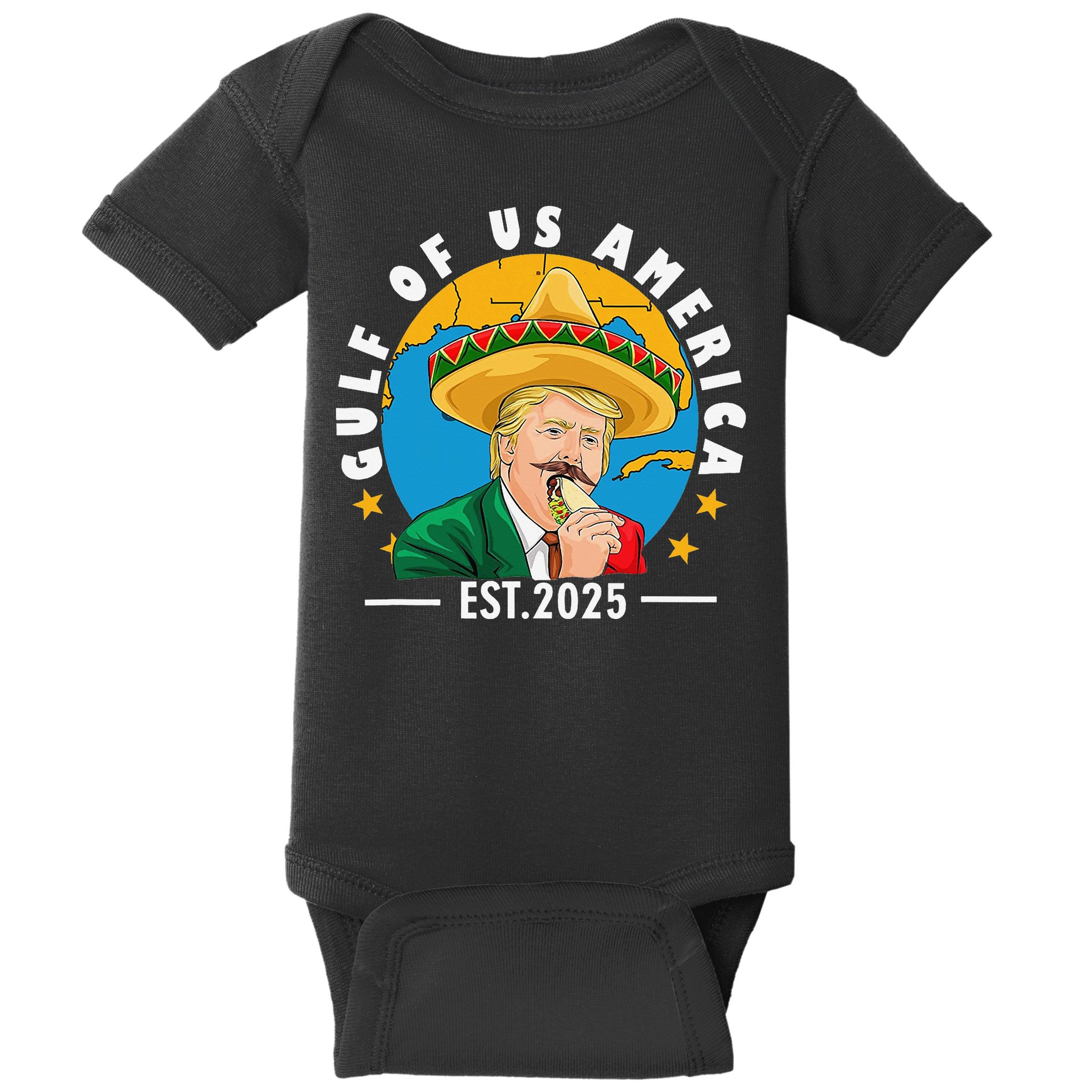 Funny Trump Gulf Of Us America 2025 Trump Merchandise Baby Bodysuit