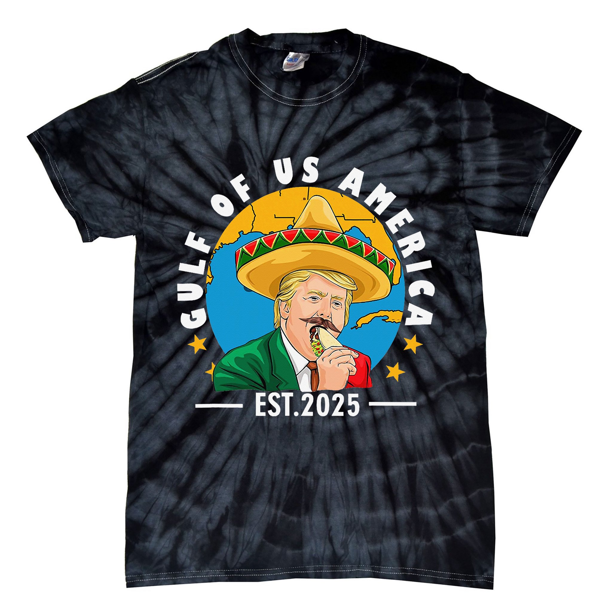 Funny Trump Gulf Of Us America 2025 Trump Merchandise Tie-Dye T-Shirt