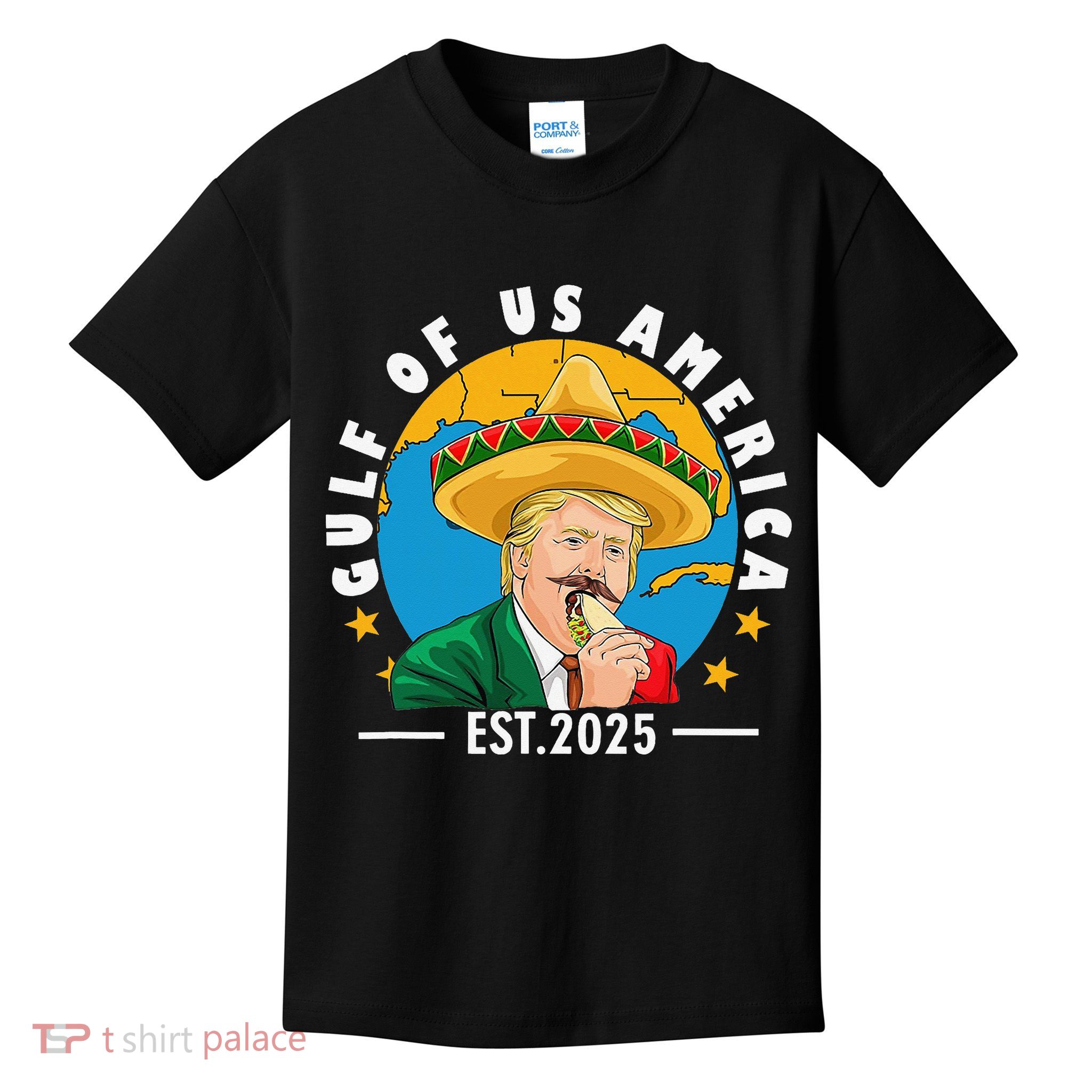 Funny Trump Gulf Of Us America 2025 Trump Merchandise Kids T-Shirt
