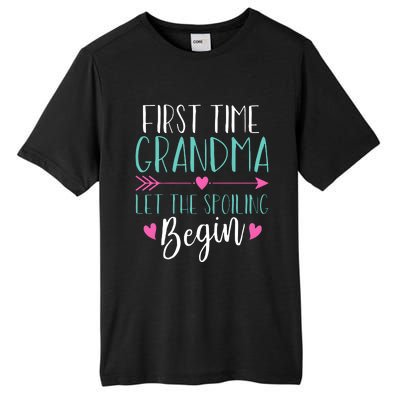 First Time Grandma Let The Spoiling Begin Tall Fusion ChromaSoft Performance T-Shirt