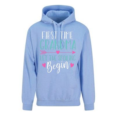 First Time Grandma Let The Spoiling Begin Unisex Surf Hoodie