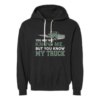 Funny Trucker Gift Do Not Touch My Truck Garment-Dyed Fleece Hoodie