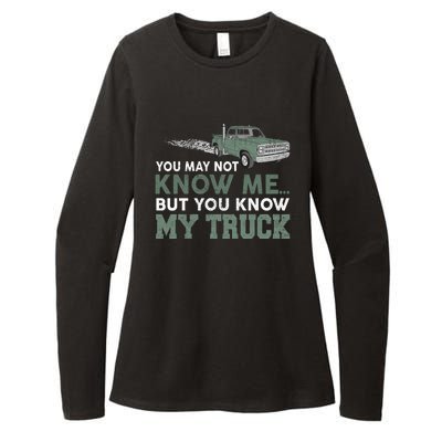 Funny Trucker Gift Do Not Touch My Truck Womens CVC Long Sleeve Shirt