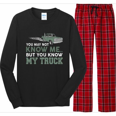 Funny Trucker Gift Do Not Touch My Truck Long Sleeve Pajama Set