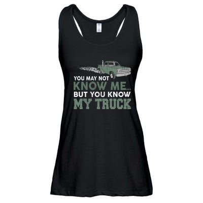 Funny Trucker Gift Do Not Touch My Truck Ladies Essential Flowy Tank