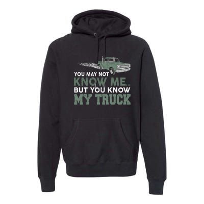 Funny Trucker Gift Do Not Touch My Truck Premium Hoodie