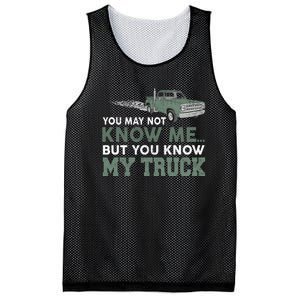 Funny Trucker Gift Do Not Touch My Truck Mesh Reversible Basketball Jersey Tank