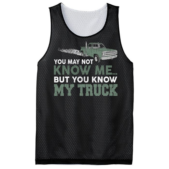 Funny Trucker Gift Do Not Touch My Truck Mesh Reversible Basketball Jersey Tank