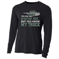 Funny Trucker Gift Do Not Touch My Truck Cooling Performance Long Sleeve Crew