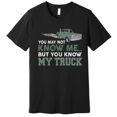 Funny Trucker Gift Do Not Touch My Truck Premium T-Shirt