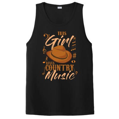 Funny This Girl Loves Country Music PosiCharge Competitor Tank