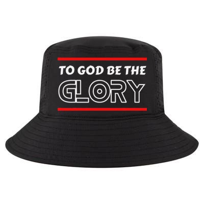 Funny To God Be The Glory - Jesus Christian Typography Cool Comfort Performance Bucket Hat