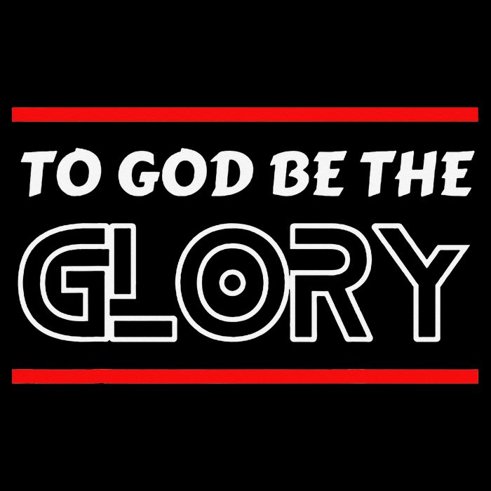Funny To God Be The Glory - Jesus Christian Typography Sustainable Bucket Hat
