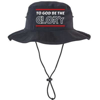 Funny To God Be The Glory - Jesus Christian Typography Bucket Hat