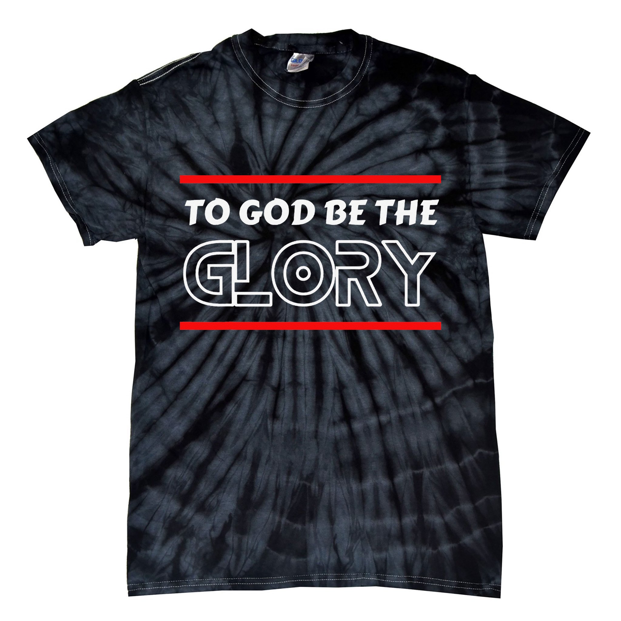 Funny To God Be The Glory - Jesus Christian Typography Tie-Dye T-Shirt