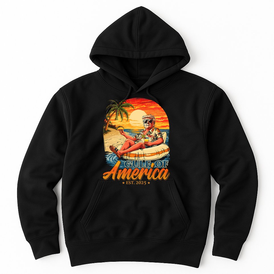 Funny Trump Gulf Of Us America Est 2025  Hoodie