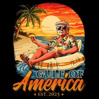 Funny Trump Gulf Of Us America Est 2025  Bucket Hat