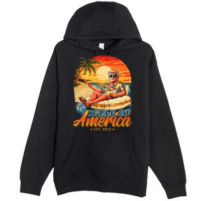 Funny Trump Gulf Of Us America Est 2025  Premium Pullover Hoodie