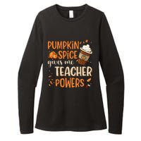 Fall Teacher Gift Unleash Your Superpowers with Pumpkin Spice Womens CVC Long Sleeve Shirt