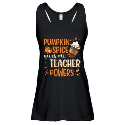 Fall Teacher Gift Unleash Your Superpowers with Pumpkin Spice Ladies Essential Flowy Tank