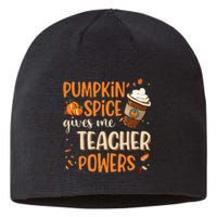 Fall Teacher Gift Unleash Your Superpowers with Pumpkin Spice Sustainable Beanie