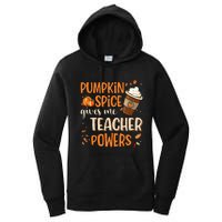 Fall Teacher Gift Unleash Your Superpowers with Pumpkin Spice Women's Pullover Hoodie