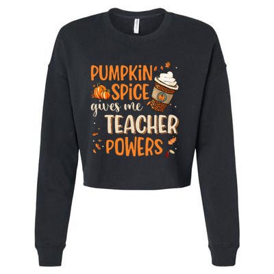 Fall Teacher Gift Unleash Your Superpowers with Pumpkin Spice Cropped Pullover Crew