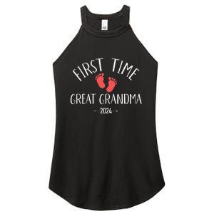 First Time Great Grandma 2024 Women's Perfect Tri Rocker Tank