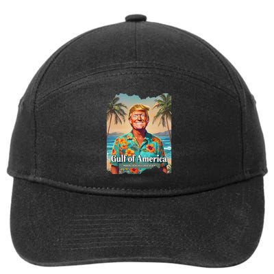 Funny Trump Graphic Gulf Of Us America Trump Merchandise 7-Panel Snapback Hat