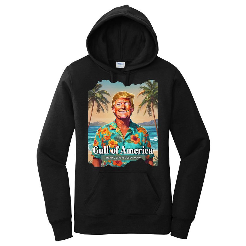 Funny Trump Graphic Gulf Of Us America Trump Merchandise Women's Pullover Hoodie