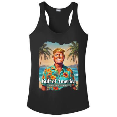 Funny Trump Graphic Gulf Of Us America Trump Merchandise Ladies PosiCharge Competitor Racerback Tank