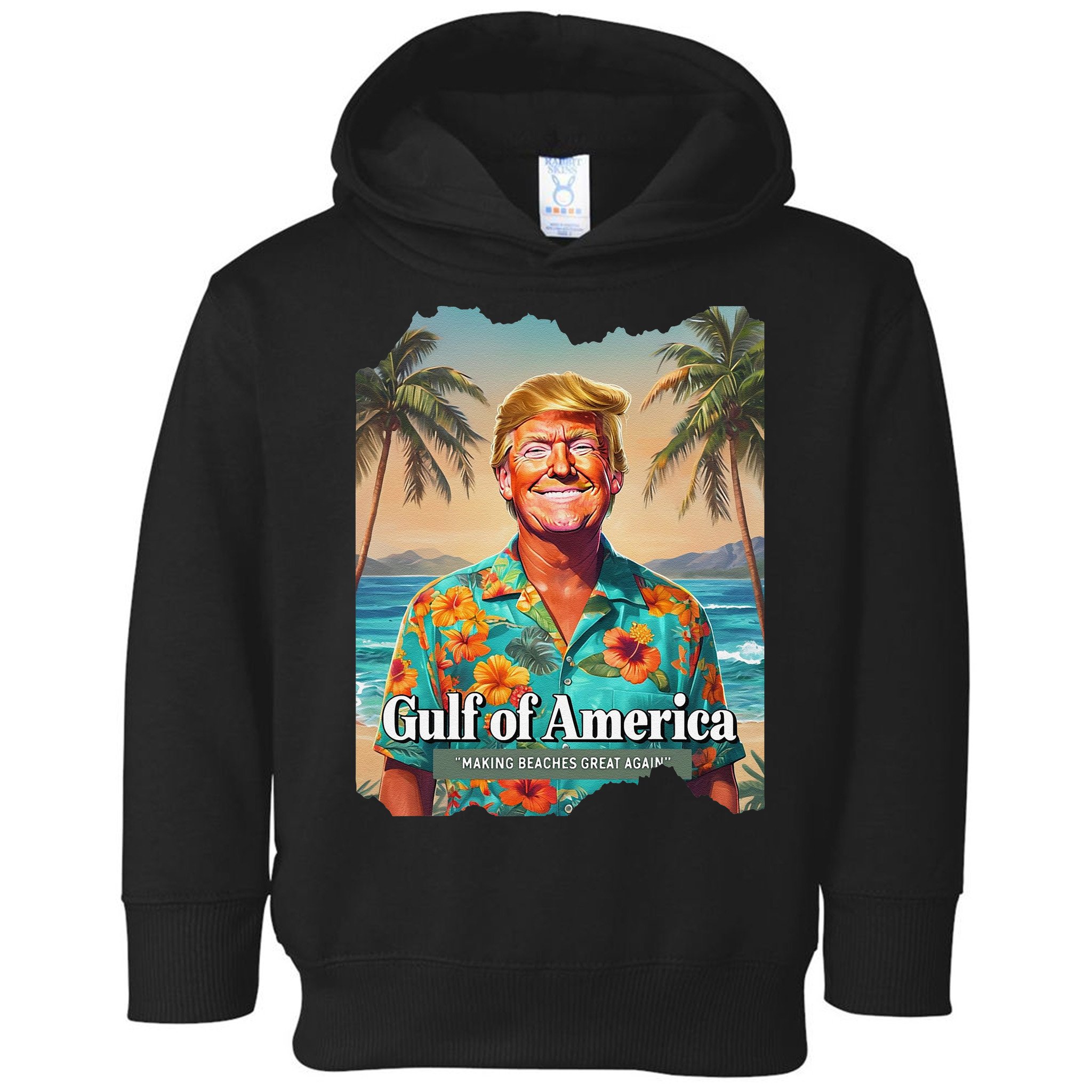 Funny Trump Graphic Gulf Of Us America Trump Merchandise Toddler Hoodie