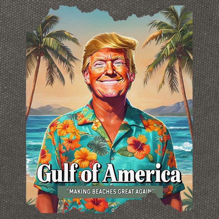 Funny Trump Graphic Gulf Of Us America Trump Merchandise Cotton Canvas Backpack