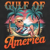 Funny Trump Gulf Of Us America Est 2025 7 Panel Mesh Trucker Snapback Hat