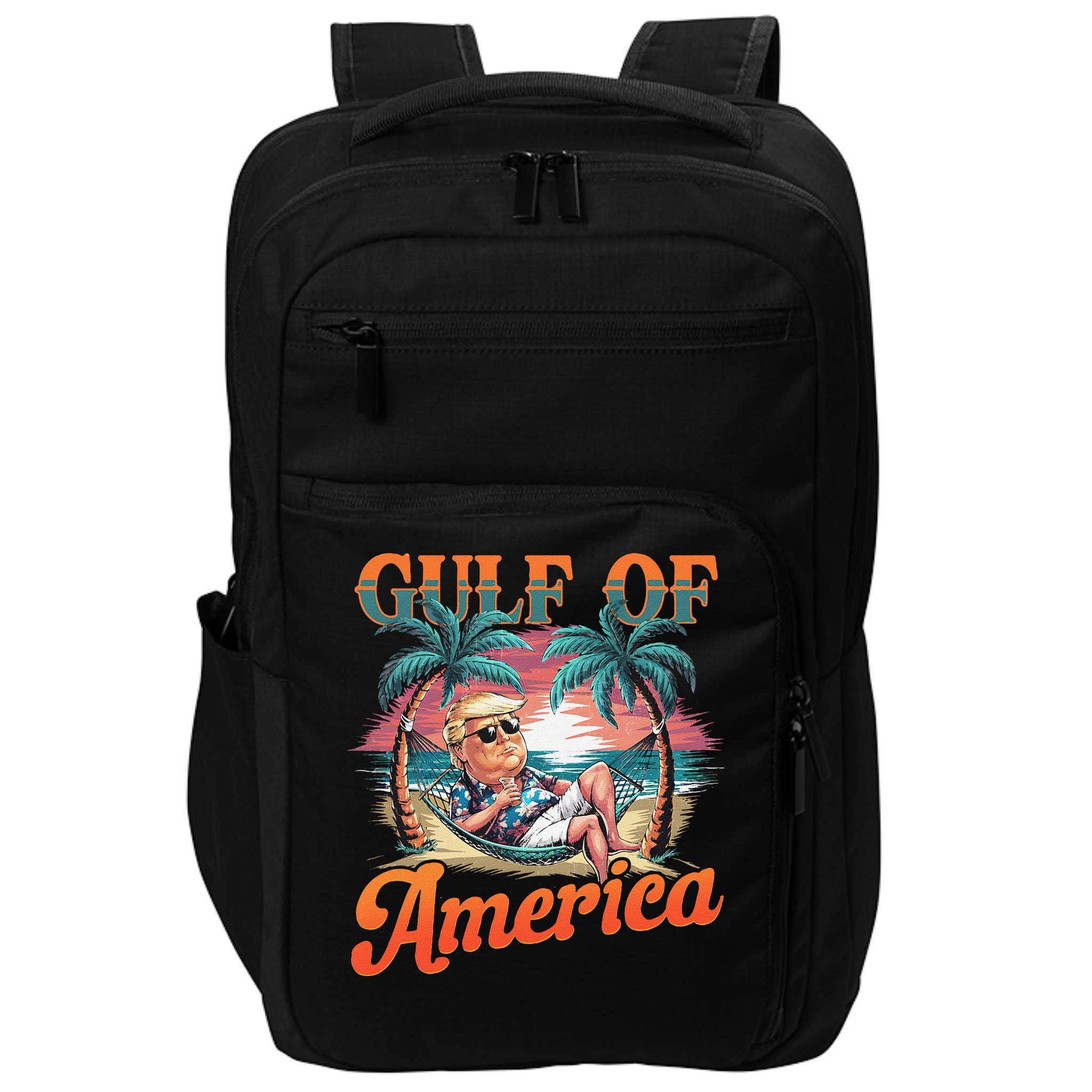 Funny Trump Gulf Of Us America Est 2025 Impact Tech Backpack