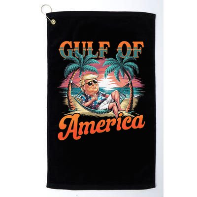 Funny Trump Gulf Of Us America Est 2025 Golf Towel