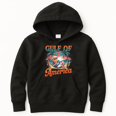 Funny Trump Gulf Of Us America Est 2025 Kids Hoodie