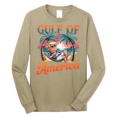 Funny Trump Gulf Of Us America Est 2025 Long Sleeve Shirt