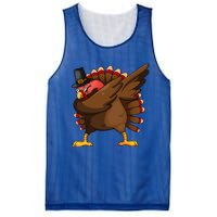 Funny Thanksgiving Gift Dabbing Turkey Gift Mesh Reversible Basketball Jersey Tank