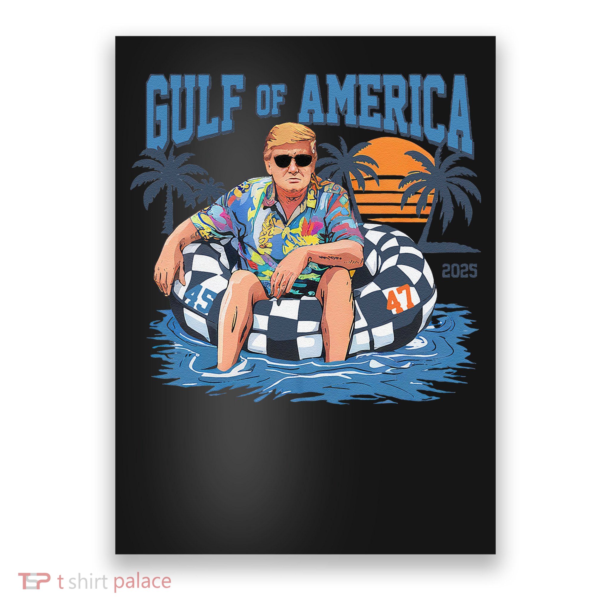 Funny Trump Gulf Of Us America Est 2025 Patriotic Gulf Poster