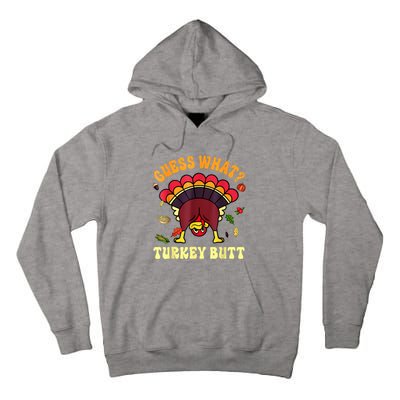 Funny Thanksgiving Guess What Turkey Butt Tall Hoodie