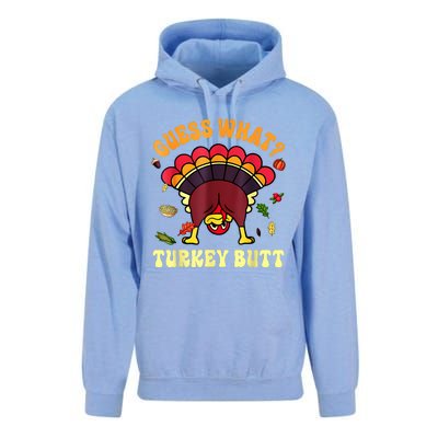 Funny Thanksgiving Guess What Turkey Butt Unisex Surf Hoodie