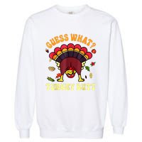 Funny Thanksgiving Guess What Turkey Butt Garment-Dyed Sweatshirt