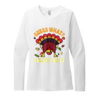 Funny Thanksgiving Guess What Turkey Butt Womens CVC Long Sleeve Shirt